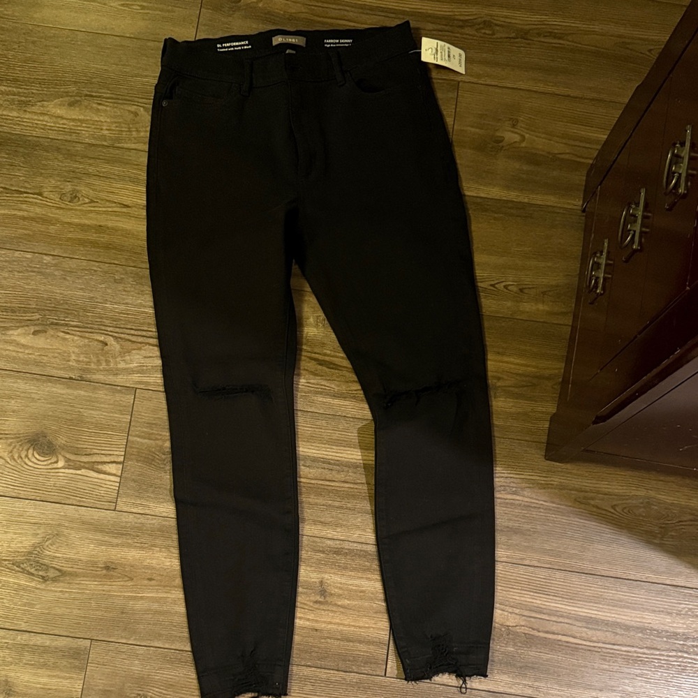 DL 1961 Farrow Skinny Black Jeans